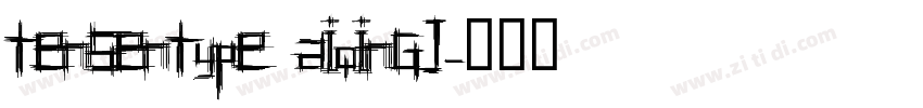 tensentype aiqingj字体转换